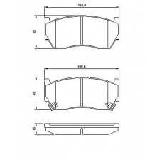 0 986 424 369 BOSCH Комплект тормозных колодок, дисковый тормоз