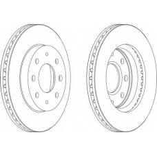 DDF741 FERODO Тормозной диск