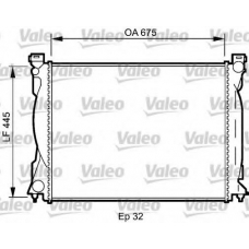 735031 VALEO Радиатор, охлаждение двигателя