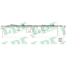 C1690B LPR Трос, стояночная тормозная система