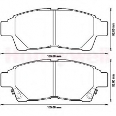 572543B BENDIX Комплект тормозных колодок, дисковый тормоз