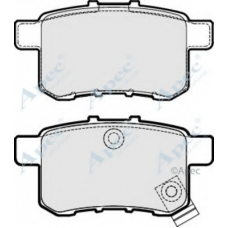 PAD1763 APEC Комплект тормозных колодок, дисковый тормоз