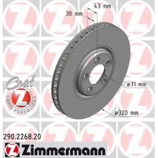 290.2268.20 ZIMMERMANN Тормозной диск