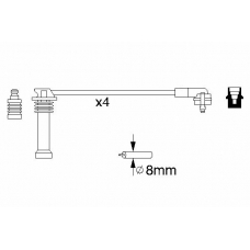 0 986 356 805 BOSCH Комплект проводов зажигания