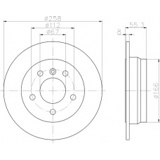 8DD 355 106-941 HELLA PAGID Тормозной диск