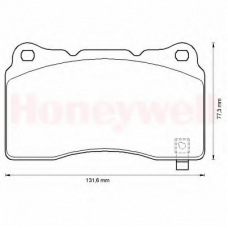 572508B BENDIX Комплект тормозных колодок, дисковый тормоз