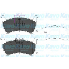 KBP-4516 KAVO PARTS Комплект тормозных колодок, дисковый тормоз