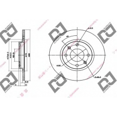 BD1536 DJ PARTS Тормозной диск