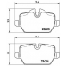 P 06 037 BREMBO Комплект тормозных колодок, дисковый тормоз