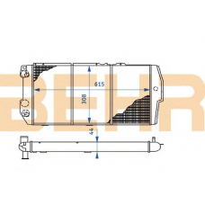 2110244 BEHR Radiator