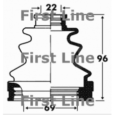 FCB2872 FIRST LINE Пыльник, приводной вал