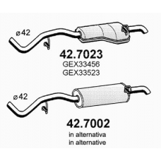 42.7002 ASSO Глушитель выхлопных газов конечный