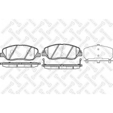 001 092B-SX STELLOX Комплект тормозных колодок, дисковый тормоз