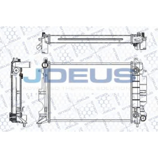 RA0240160 JDEUS Радиатор, охлаждение двигателя