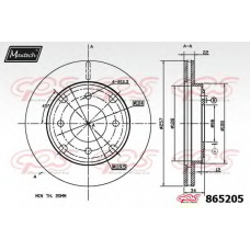 865205.6880 MAXTECH Тормозной диск