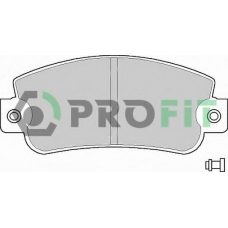 5000-0346 PROFIT Комплект тормозных колодок, дисковый тормоз