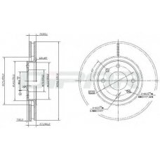 DFD1006 DITAS Тормозной диск