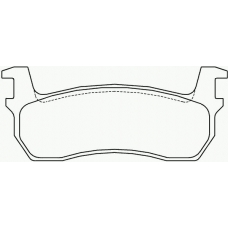 P 56 013 BREMBO Комплект тормозных колодок, дисковый тормоз