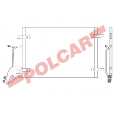 1326K8C3 POLCAR Skraplacze klimatyzacji