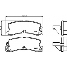8DB 355 005-691 HELLA PAGID Комплект тормозных колодок, дисковый тормоз