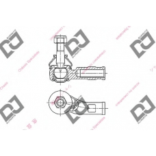 DE1426 DJ PARTS Наконечник поперечной рулевой тяги