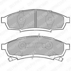 LP895 DELPHI Комплект тормозных колодок, дисковый тормоз