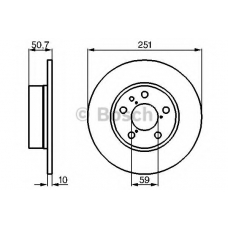 0 986 479 B31 BOSCH Тормозной диск