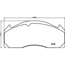 N-1503 COBREQ Комплект тормозных колодок, дисковый тормоз