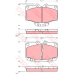 GDB1133 TRW Комплект тормозных колодок, дисковый тормоз