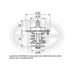 350185 ERA Термостат, охлаждающая жидкость