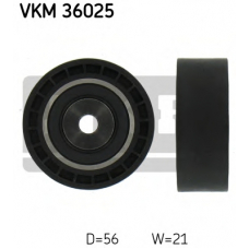 VKM 36025 SKF Паразитный / ведущий ролик, поликлиновой ремень