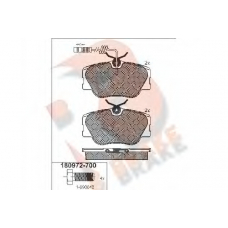 RB0972-700 R BRAKE Комплект тормозных колодок, дисковый тормоз