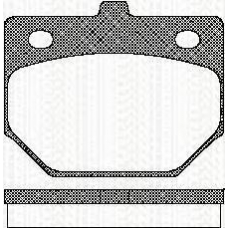 8110 41128 TRISCAN Комплект тормозных колодок, дисковый тормоз