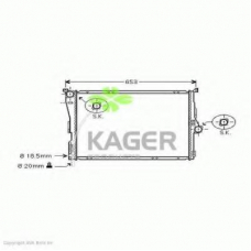 31-3585 KAGER Радиатор, охлаждение двигателя