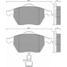 AC495781D AC Delco Комплект тормозных колодок, дисковый тормоз