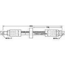 FBH6850 FIRST LINE Тормозной шланг