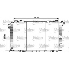 732589 VALEO Радиатор, охлаждение двигателя
