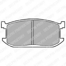 LP234 DELPHI Комплект тормозных колодок, дисковый тормоз