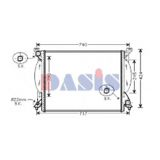 480042N AKS DASIS Радиатор, охлаждение двигателя