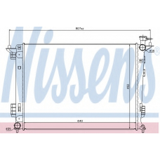 67515 NISSENS Радиатор, охлаждение двигателя