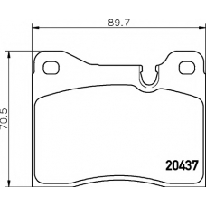 8DB 355 017-551 HELLA PAGID Комплект тормозных колодок, дисковый тормоз