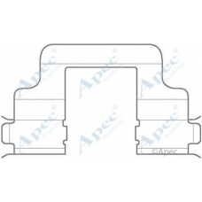 KIT1130 APEC Комплектующие, тормозные колодки