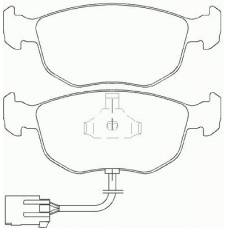 P 24 035 BREMBO Комплект тормозных колодок, дисковый тормоз