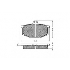 30110 SPIDAN Комплект тормозных колодок, дисковый тормоз