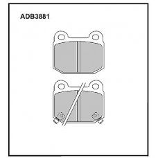 ADB3881 Allied Nippon Тормозные колодки