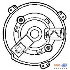 8EW 009 159-531 HELLA Вентилятор салона