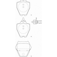 FD7284A NECTO Комплект тормозных колодок, дисковый тормоз