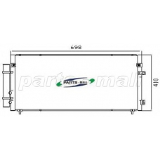 PXNCX-041X Parts mall Конденсатор, кондиционер