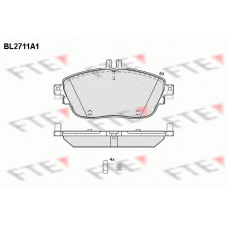 BL2711A1 FTE Комплект тормозных колодок, дисковый тормоз