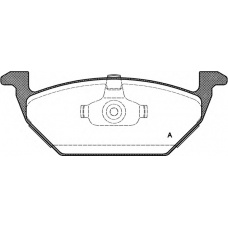 BPA0633.00 OPEN PARTS Комплект тормозных колодок, дисковый тормоз